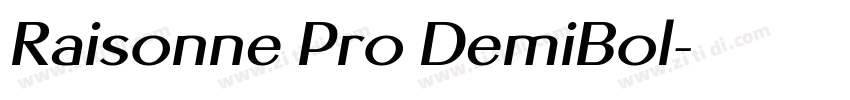 Raisonne Pro DemiBol字体转换